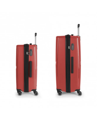 Juego maletas Gabol Kume Cabina y Mediana Color Rojo
